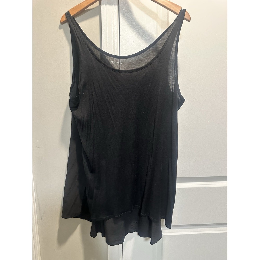 Eileen Fisher Silk Blend Tank Large